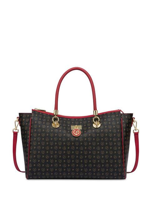 POLLINI HERITAGE Shopper bag with shoulder strap black lacquer - Women’s Bags