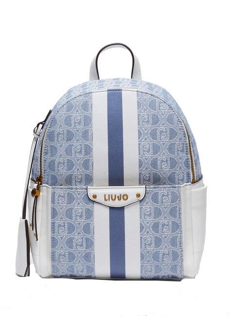 LIUJO JACQUARD Women's Backpack blue denim - Women’s Bags