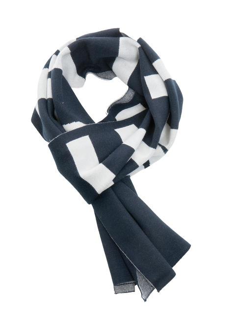 JOHN RICHMOND ZAMIG Maxi logo scarf dark blue - Scarves