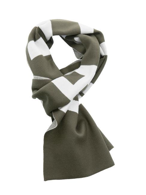 JOHN RICHMOND ZAMIG Maxi logo scarf green mil. - Scarves