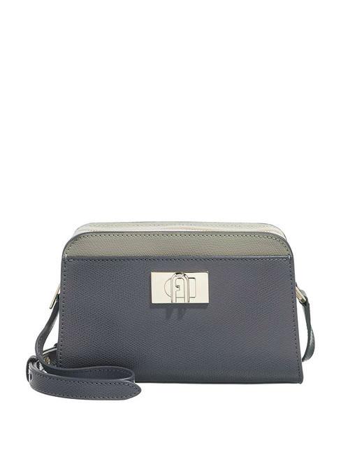FURLA 1927 Leather mini bag soil/marble w/pearl e - Women’s Bags