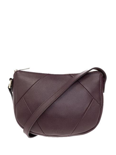 FURLA FLOW Mini leather shoulder bag chianti - Women’s Bags