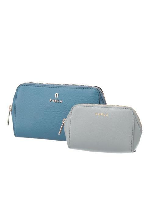 FURLA CAMELIA Beauty duo in ares leather olympic/artemisia - Sachets & Travels Cases