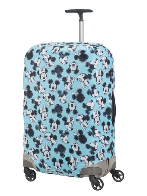 SAMSONITE GLOBAL TA Medium size trolley cover mickey / minnie blue - Travel Accessories