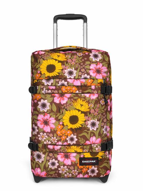 EASTPAK TRANSIT'R S Hand luggage trolley popflower brown - Hand luggage