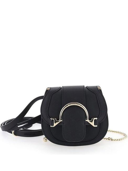 BORBONESE 110  Micro shoulder bag, in leather Black - Women’s Bags