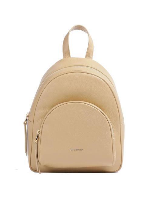 COCCINELLE GLEEN Leather backpack fresh beige - Women’s Bags