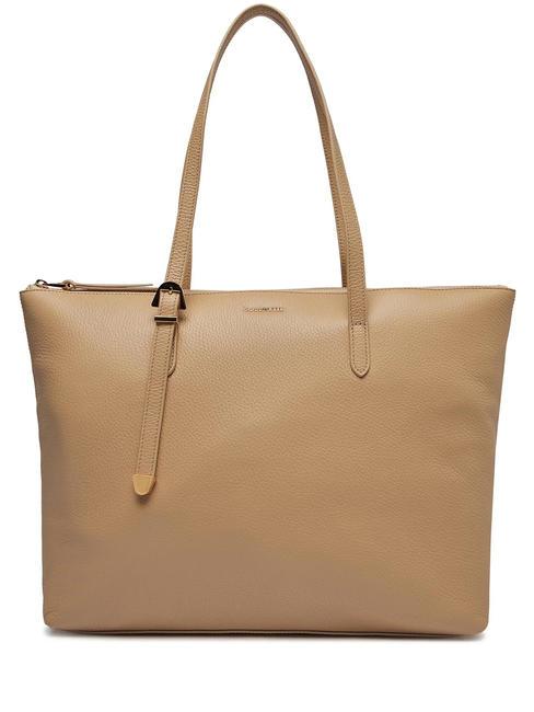 COCCINELLE GLEEN Leather Shopping Bag fresh beige - Women’s Bags