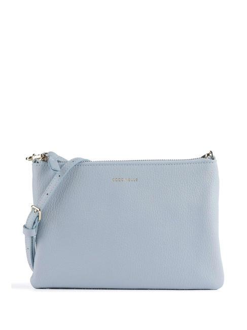 COCCINELLE BEST CROSSBODY Leather mini bag mist blue - Women’s Bags