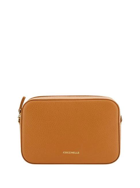 COCCINELLE TEBE Shoulder bag in textured leather CUIR - Women’s Bags