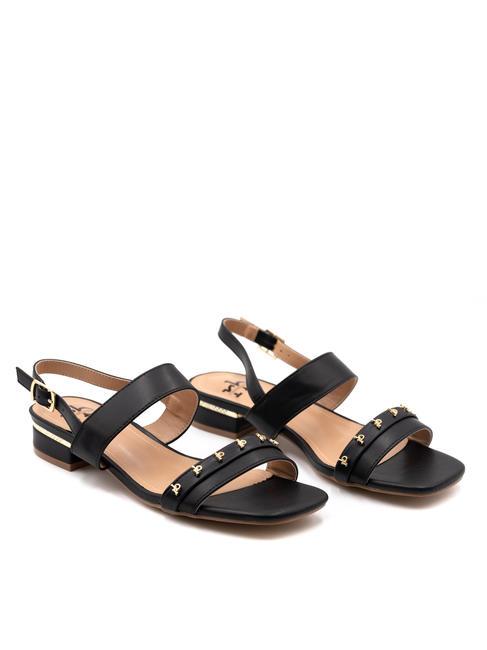 ROCCOBAROCCO RB METALLIC Flat sling back sandals black - Women’s shoes