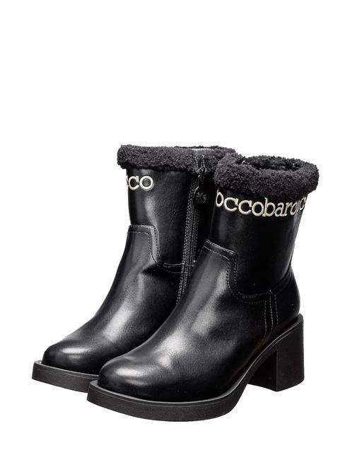 ROCCOBAROCCO LOGO High ankle boots with zip black - Women’s shoes