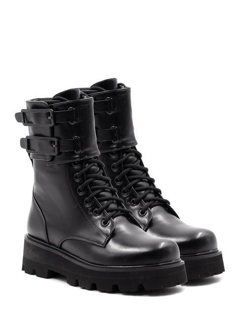 ROCCOBAROCCO BUCKLE Amphibian ankle boots with buckles black - Women’s shoes