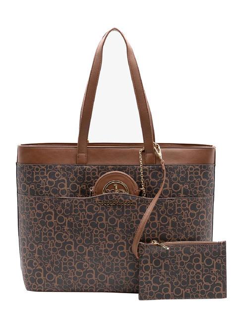 ROCCOBAROCCO GIADA Shopping bag with shoulder strap brown/black - Women’s Bags