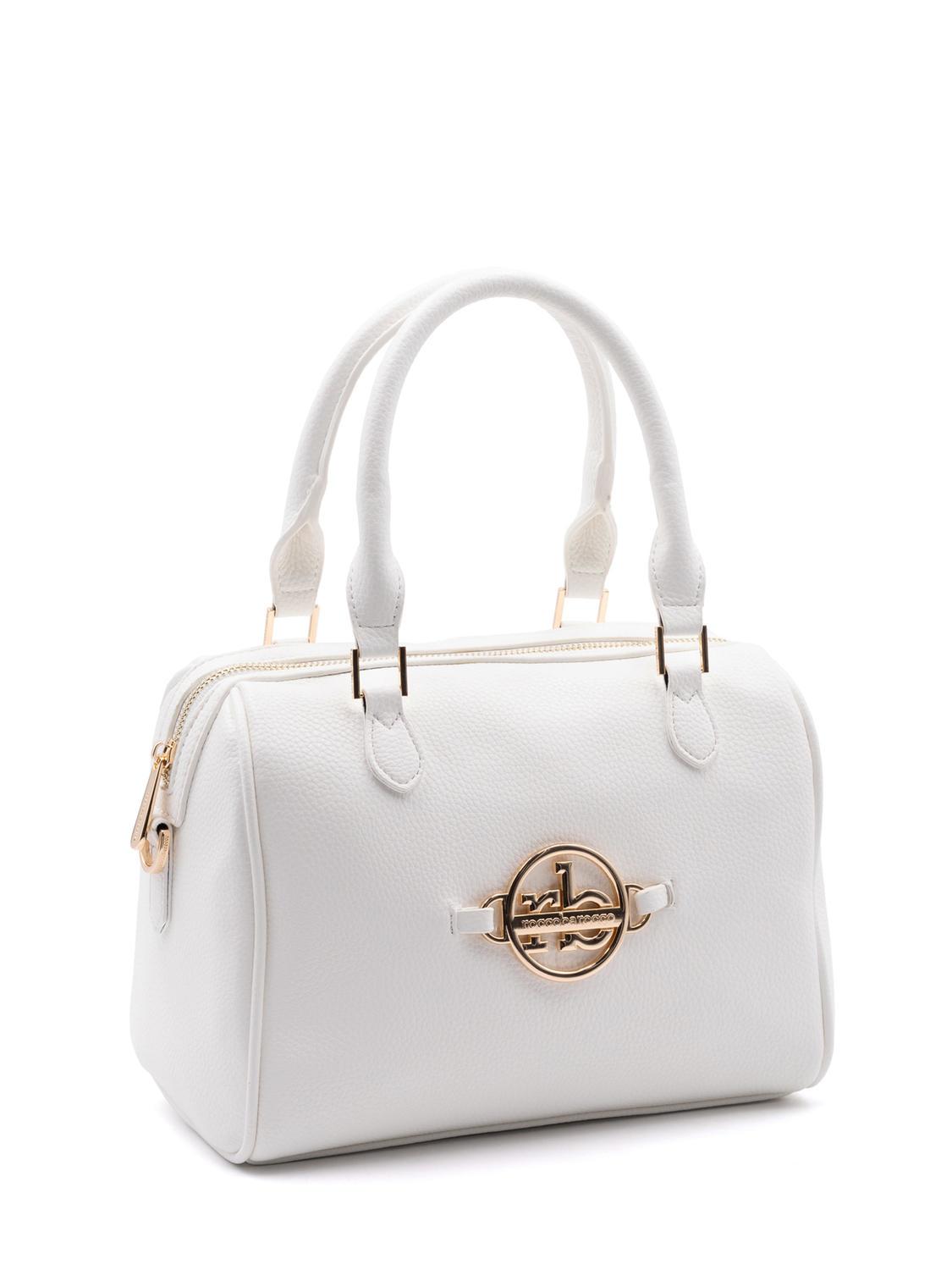 Roccobarocco Women's Shoulder Bag, White, 25 x 15 x 6: Amazon.co.uk: Fashion