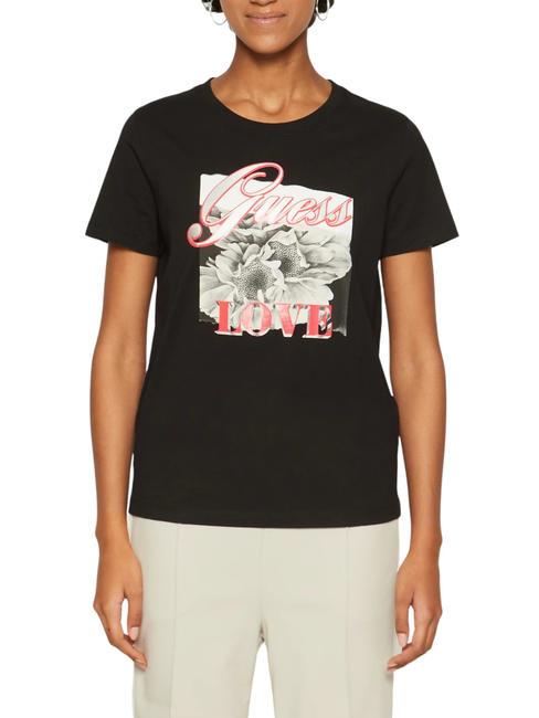 GUESS COLLAGE T-shirt with print jetbla - T-shirt