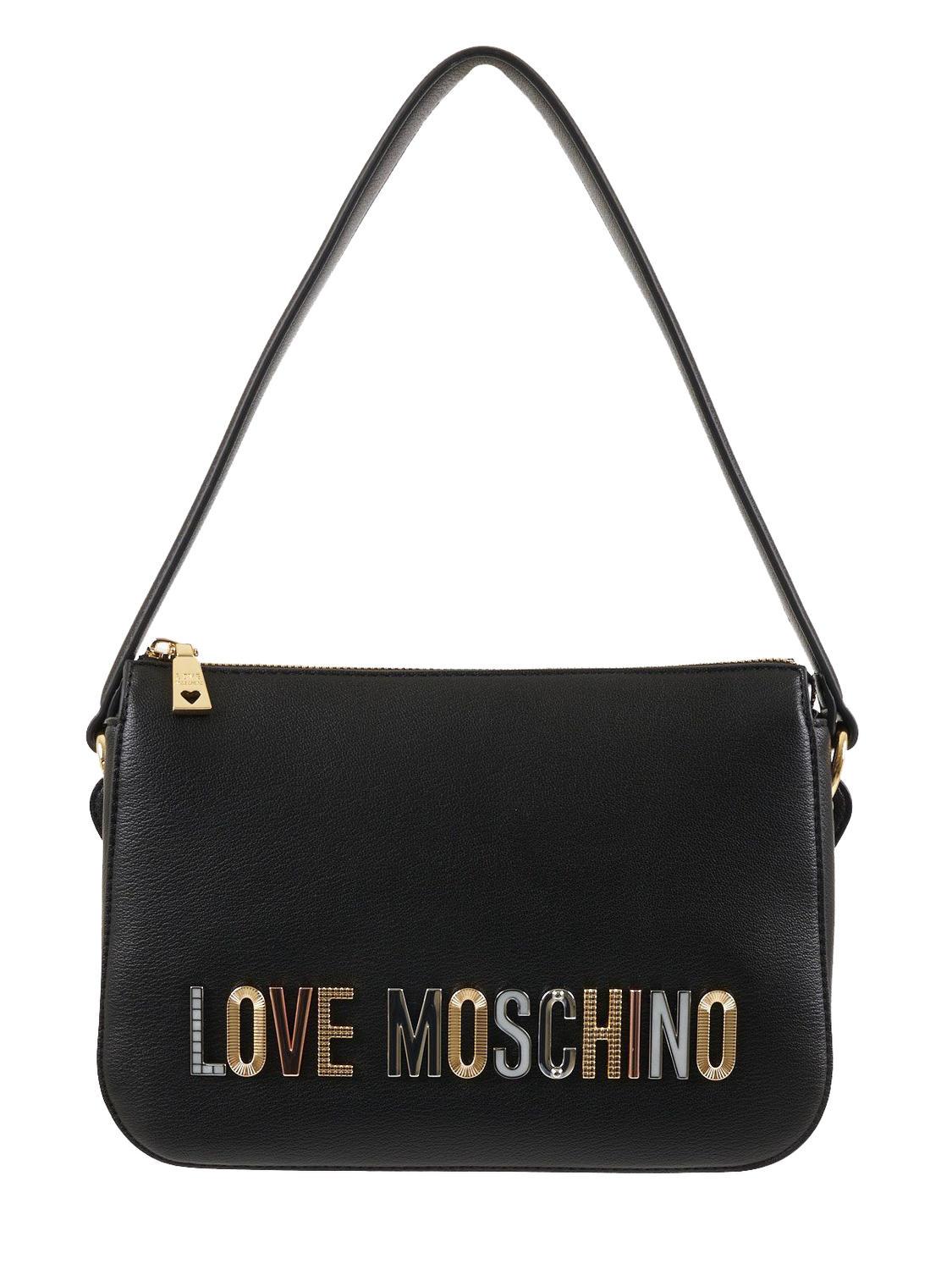 Love Moschino Bold Love Lettering Small Shoulder Bag Black - Buy 