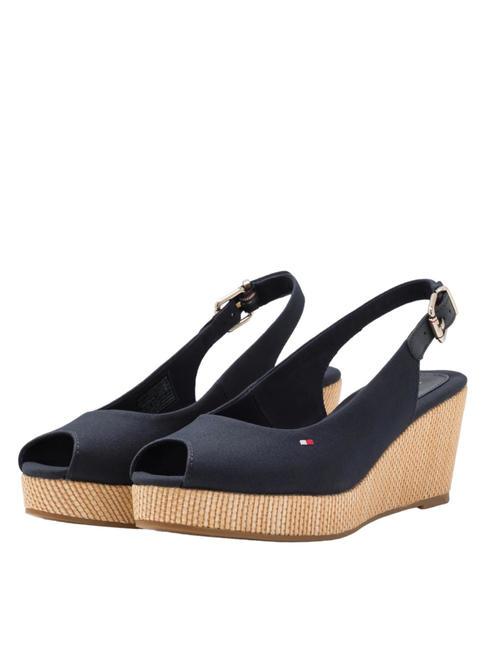 TOMMY HILFIGER TOMMY HILFIGHER Elba Wedge sandals space blue - Women’s shoes