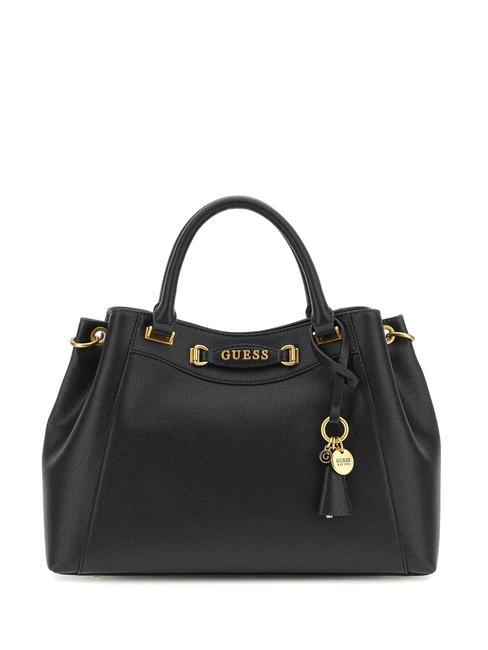 GUESS EMERA Large Hand bag, with shoulder strap BLACK - Women’s Bags