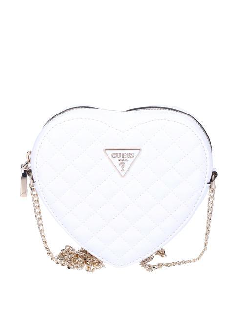 GUESS RIANEE Micro shoulder bag white - Women’s Bags