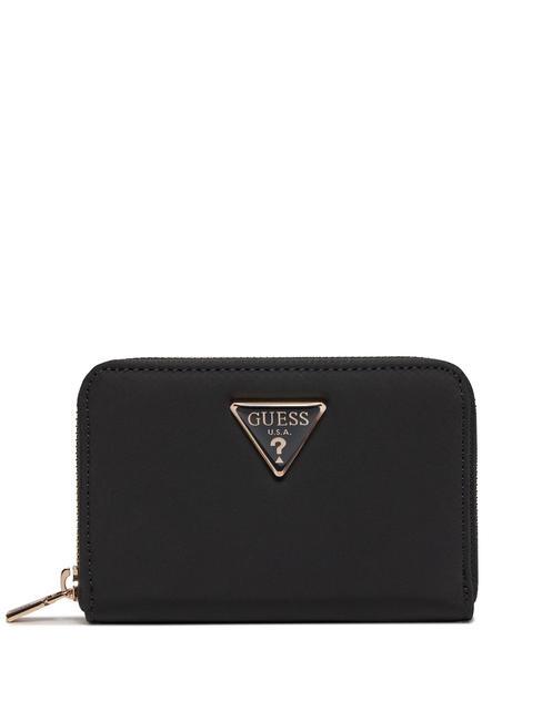 GUESS GEMMA Medium zip around wallet BLACK - Women’s Wallets
