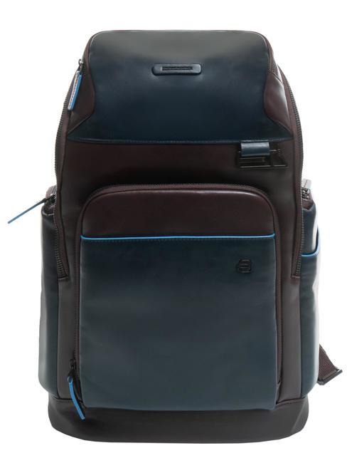 PIQUADRO B2 REVAMP  14" PC backpack, in leather purple/blue - Laptop backpacks