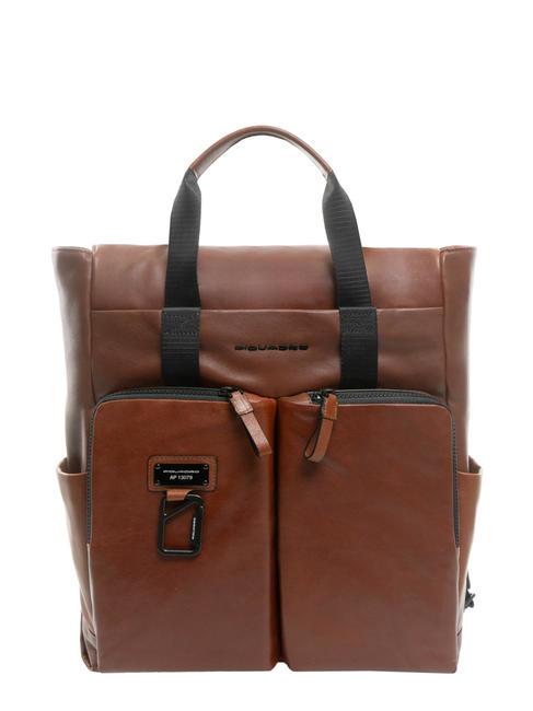 PIQUADRO HARPER  15.6" laptop backpack, in leather LEATHER - Laptop backpacks