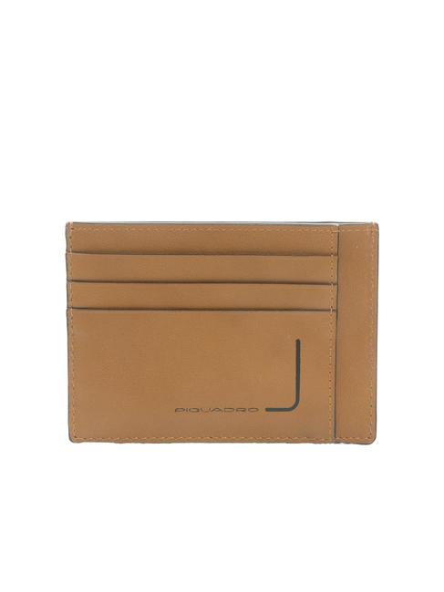 PIQUADRO PQJ Flat leather card holder LEATHER - Men’s Wallets