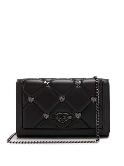 LOVE MOSCHINO QUILTED HEART shoulder bag Black - Women’s Bags