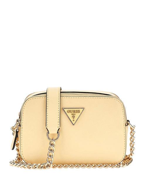GUESS NOELLE Mini camera bag with shoulder strap pale yellow - Women’s Bags