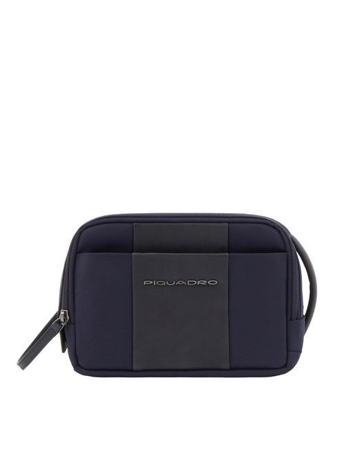 PIQUADRO BRIEF 2 Beauty with cuff blue - Beauty Case