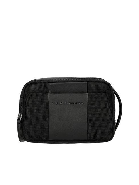 PIQUADRO BRIEF 2 Beauty with cuff Black - Beauty Case