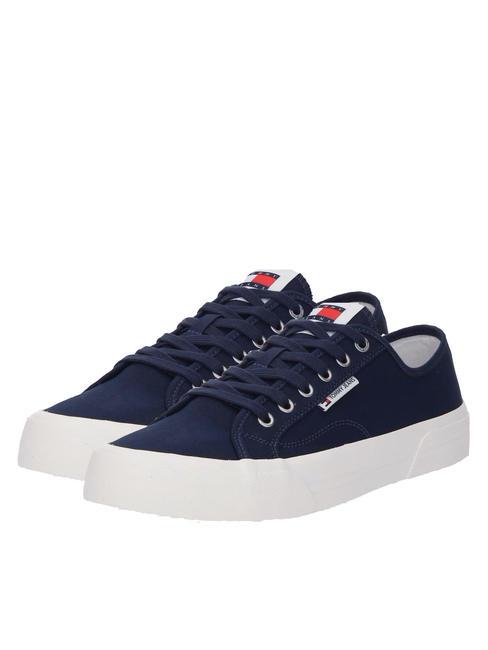 TOMMY HILFIGER TJ LACE UP Snakers in canvas dark night navy - Men’s shoes