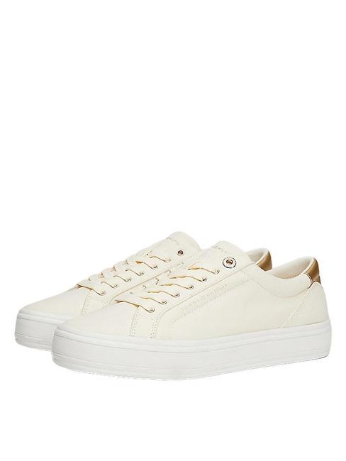 TOMMY HILFIGER TH ESSENTIAL Snakers in canvas calico - Women’s shoes