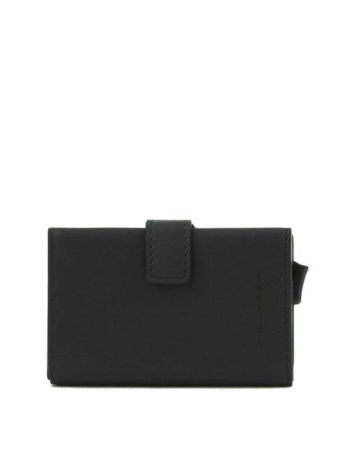 PIQUADRO S133 Leather card holder Black - Men’s Wallets