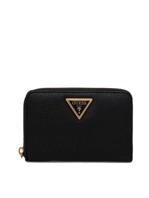 GUESS COLETTE Medium zip around wallet BLACK - Women’s Wallets
