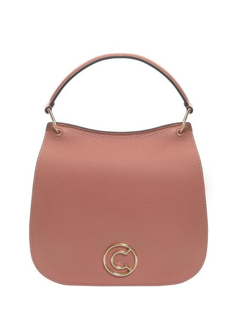 COCCINELLE LEILANI Leather handbag with shoulder strap camellia - Women’s Bags