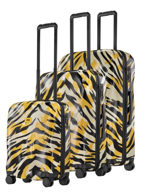 CRASH BAGGAGE ICON PATTERN Set of 3 trolleys: cabin, medium, large tiger camo - Trolley Set