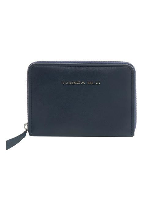 TOSCA BLU CHARLENE Zip around leather wallet blue - Women’s Wallets