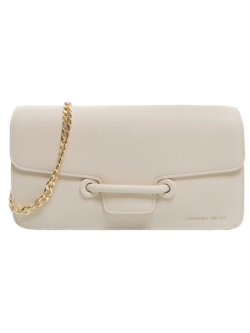 TOSCA BLU GAIA  Shoulder bag, in leather ivory white - Women’s Bags