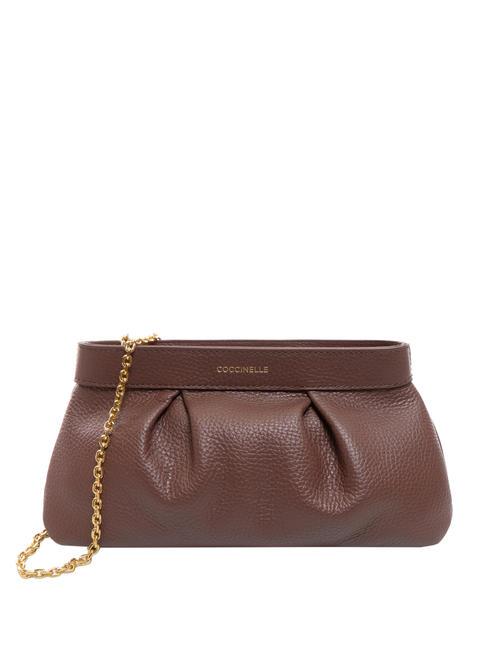 COCCINELLE AGAVE Shoulder bag, in leather carob - Women’s Bags