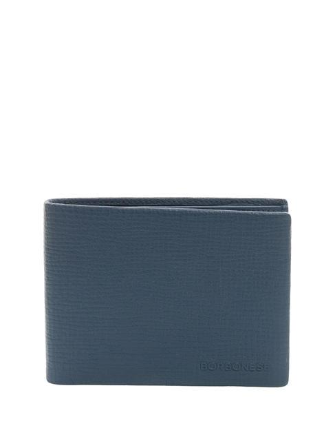 BORBONESE UOMO  Leather wallet blue - Men’s Wallets