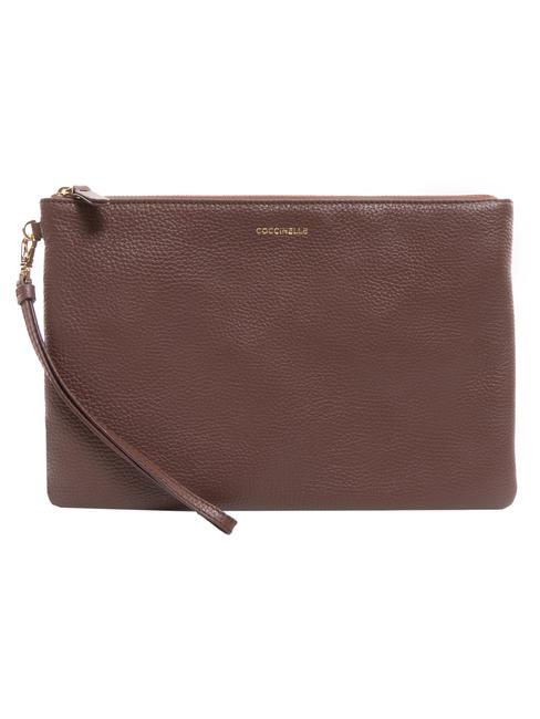 COCCINELLE NEW BEST SOFT  Leather clutch bag carob - Women’s Bags