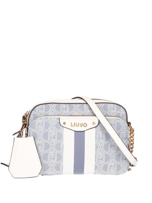 LIUJO JACQUARD Mini shoulder bag blue denim - Women’s Bags