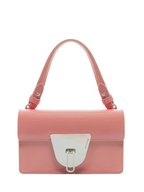 COCCINELLE NICO SHINY Mini bag in shiny leather camellia - Women’s Bags
