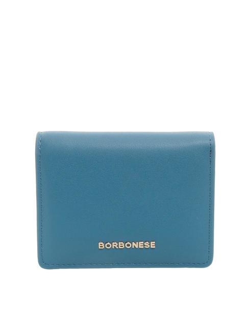 BORBONESE LETTERING Wallet with coin purse inky blue - Women’s Wallets