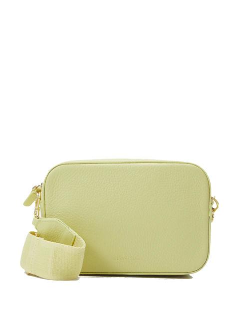 COCCINELLE TEBE Shoulder bag in textured leather lime wash - Women’s Bags