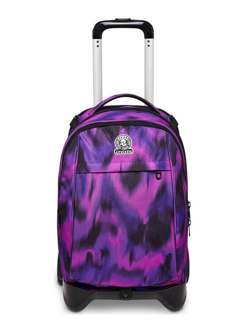 INVICTA FANTASY Detachable trolley backpack with 2 wheels space pink - Backpack trolleys