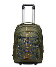 INVICTA ACTIVE NEW BUMP 2 wheel trolley backpack green military - Backpack trolleys - 1