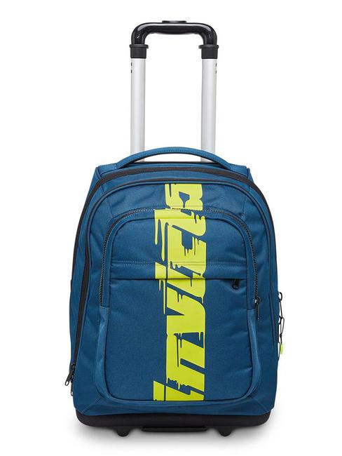 INVICTA LOGO NEW PLUG 2 wheel trolley backpack trunavy - Backpack trolleys